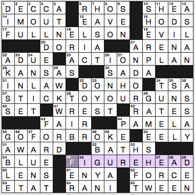Tuesday, February 16, 2016  Diary of a Crossword Fiend